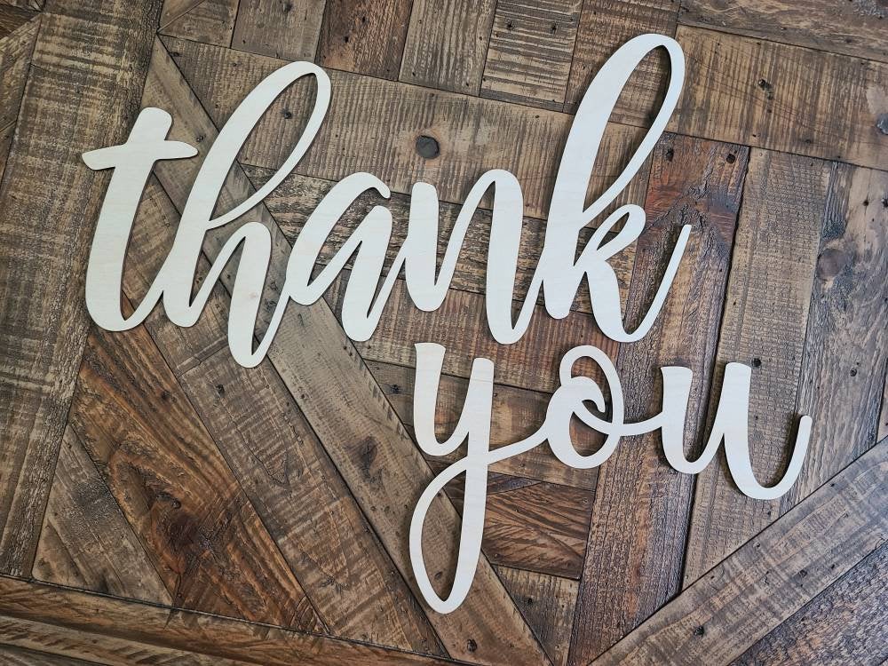 Thank You Sign, Wedding Thank You Sign For Thank You Cards, Bride And Groom Photo