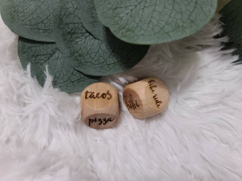 Family Night Dice | Decision Dice | Custom Family Gift | Gift For Couple | Set Of 2